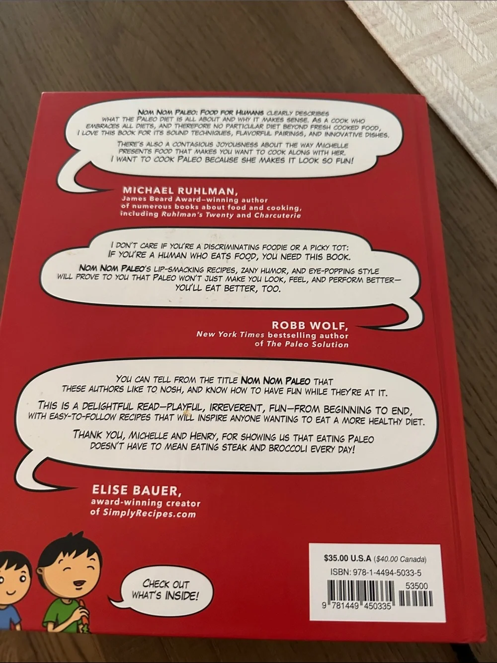 : Food for Humans Cookbook - Michelle Tam & Henry Fong (Red)
